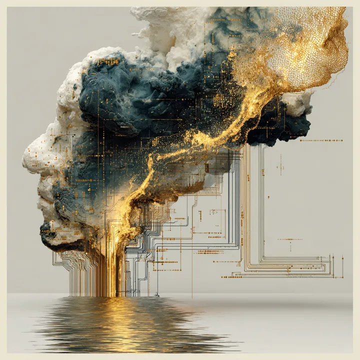 Gold Light 3, AI fantasy art