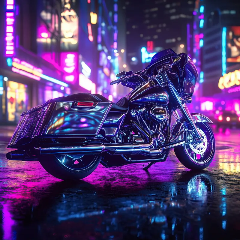 NEON Harley Bags and Windshields poster pack cover