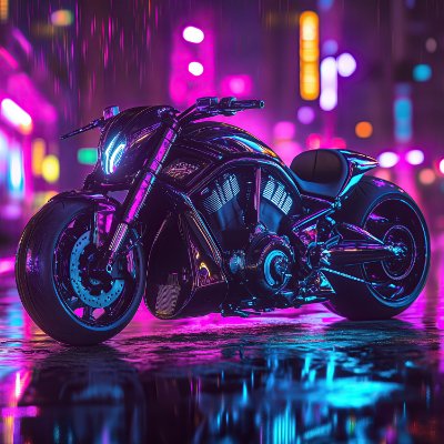 Neon chrome glitch art — Glitch series